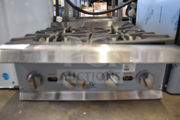 BRAND NEW Cooking Performance Group 351RCPG24NL 4 Burner Gas Countertop Range, 88,000 BTU, scratch and dent condition.