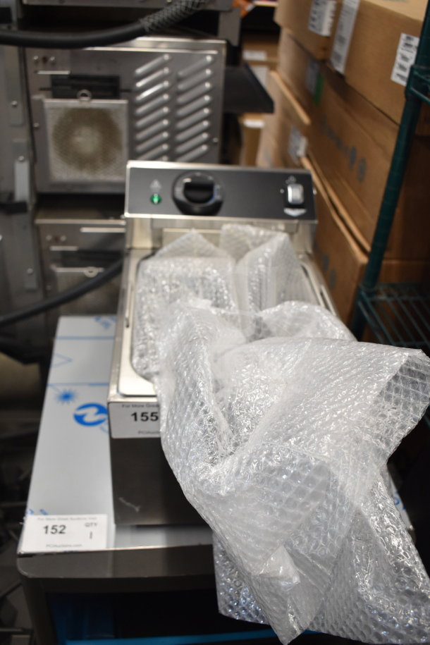 Brand new Vollrath FFA8020 countertop single bay fryer, 2025 model, 120V, 1 phase, with protective bubble wrap.