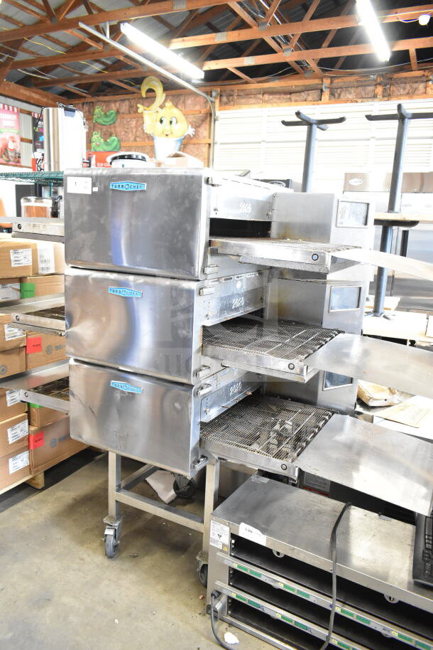 Turbochef HhC2020 rapid cook ovens on commercial casters with stand. Electric, 208/240V, 3-phase. Gently used.