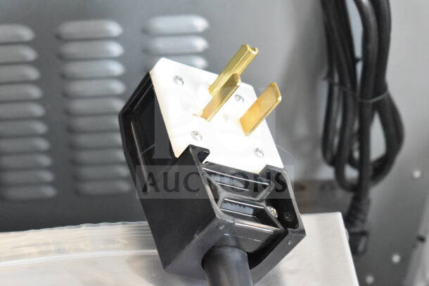 BRAND NEW Perfect Fry PFC730 semi-automatic ventless countertop deep fryer, showing a power plug detail.