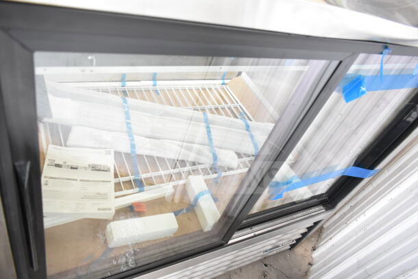 Brand new 2025 True TCGG-48-S-HC-LD deli case with curved glass. Scratch and dent, 48-1/4", 115 volts, 1 phase.