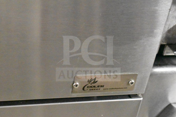 Cooler Depot CCF5-NG Natural Gas Fryer, 150,000 BTU, stainless steel finish, visible brand label, commercial use.