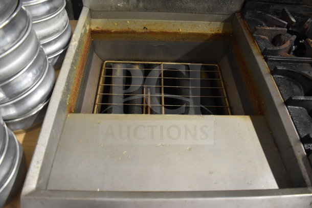 Cooler Depot CCF5-NG commercial gas fryer, 150,000 BTU, stainless steel, moderate wear, ideal for high-volume cooking.