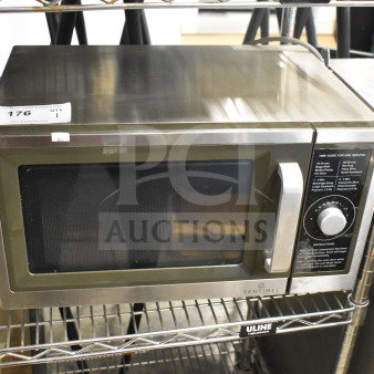 Sentinel SMW1000D Commercial Microwave Oven, stainless steel, 120 Volts, 1 Phase, countertop model in good condition.