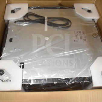 "Brand new 2024 Shift cash drawer in original packaging, showing visible minor scratches and dents, includes power cord."
