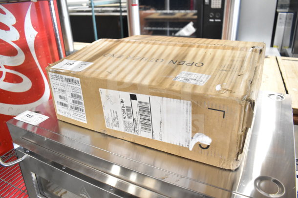 BRAND NEW SCRATCH AND DENT 2024 Shift Cash Drawer in original box, visible wear on packaging, shipping labels attached.