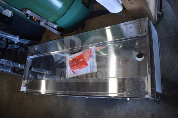 New ServIt 423EST4WSPBH four-pan electric steam table, partially enclosed base, 208/240V, 1-phase, scratch and dent condition.