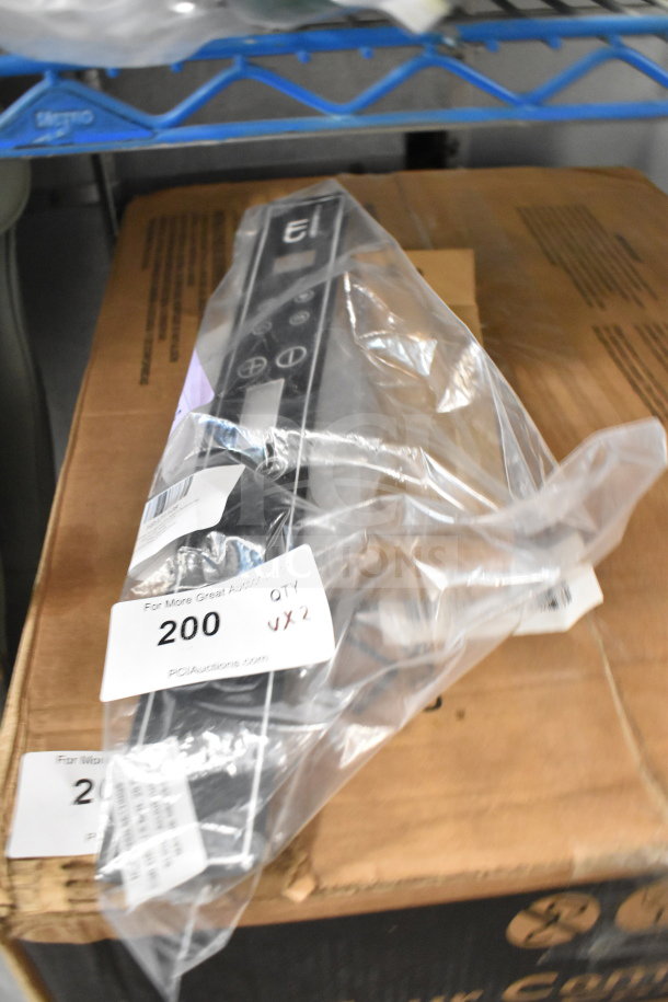 2 brand new HP371108 Lincoln membrane switch buttons in packaging, labeled "200 QTY VX2".
