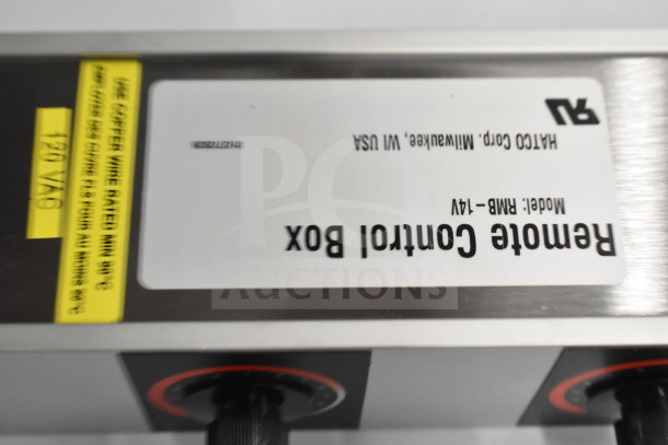 BRAND NEW Hatco RMB-14V Remote Control Box with 2" Finite; model and label visible; scratch and dent condition.