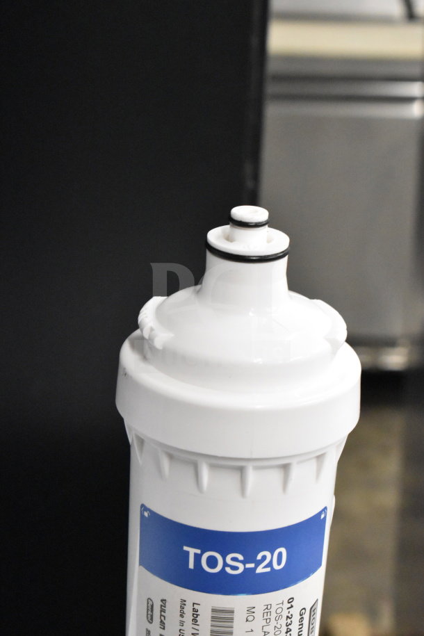 Brand new Hobart Aquaprime TOS-20 replacement filter, model 01-234301-31600, with minor scratches and dents visible.