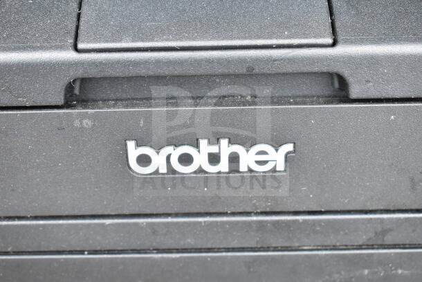 Brother HL-L2380DW multifunction printer; features print, scan, and copy. 120 Volts, 1 Phase. Visible Brother logo.