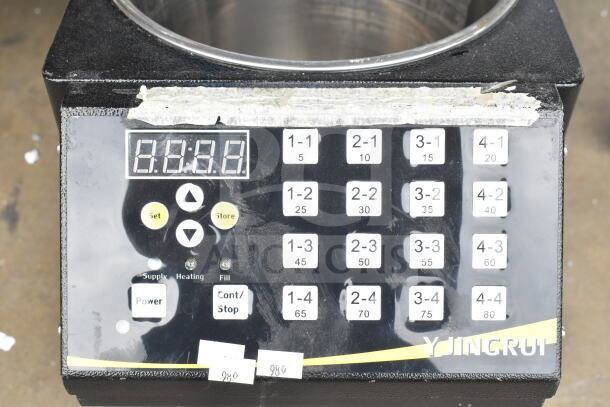 Yjingrui 360W Commercial Countertop Unit, 110V, 1 Phase. Features digital controls and labeled buttons on the interface.