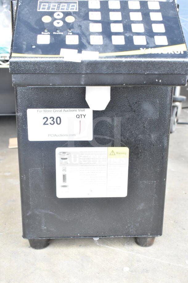 Yjingrui 360W Commercial Countertop Unit, 110V, 1 Phase, black. Features digital control panel. Auction label shows item 230.
