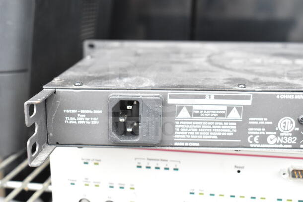 Cradlepoint AER2200, Samson Servo 120a, SynOptics LattisHub 2814. Used, showing connection ports and power ratings.