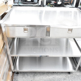 BRAND NEW SCRATCH AND DENT! Lakeside 3 Tier Cart on Commercial Casters.