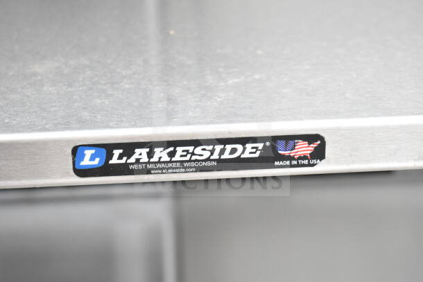 BRAND NEW SCRATCH AND DENT Lakeside 3 Tier Cart, commercial casters, Lakeside label, made in the USA.