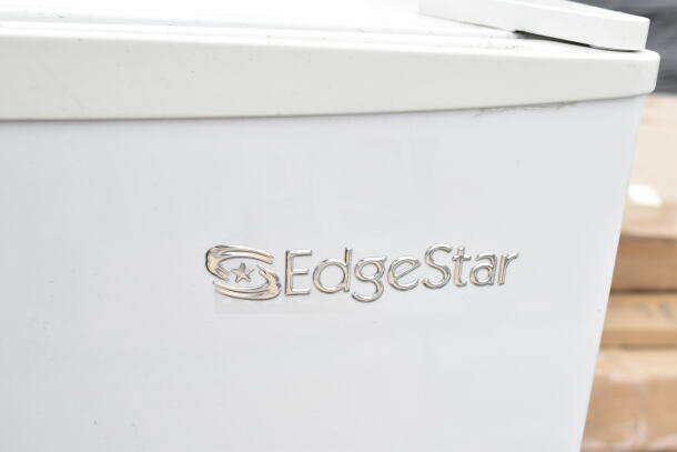 4 mini coolers including Galanz, Sanyo, and EdgeStar, 120 volts, 1 phase. EdgeStar logo visible on one unit.