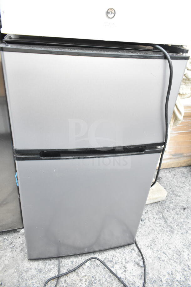 Four mini coolers including Galanz, Sanyo, EdgeStar models. 120 volts, 1 phase. Gently used. Auction offers bid multiplier.