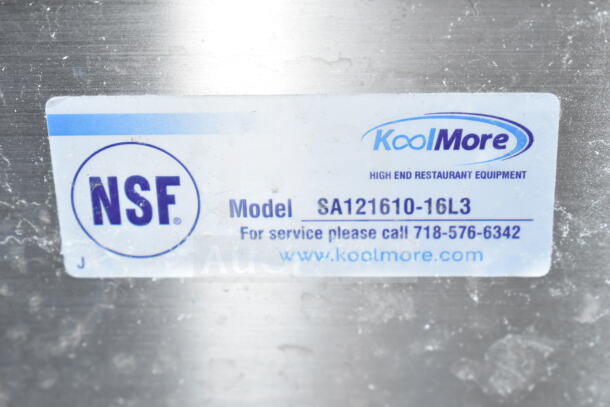 "Brand new KoolMore SA121610-16L3 31-inch sink with drainboard, 18 gauge, NSF certified, scratch and dent condition."