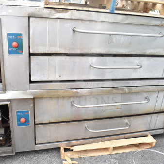 2 Commercial Gas Powered Single Deck Pizza Oven. 2 Times Your Bid!