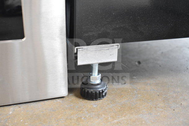 KoolMore commercial merchandiser; single door, scratch and dent, adjustable leveling foot, 110-120 Volts, 1 Phase.