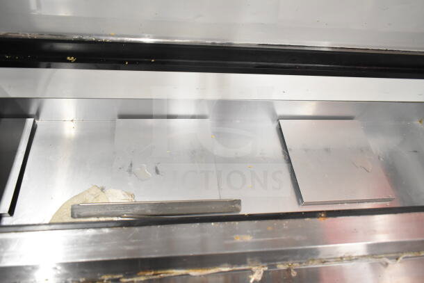 2023 Motak MPR-83-X Commercial Pizza Prep Table, stainless steel, on commercial casters, 115V, 1 Phase, used condition.