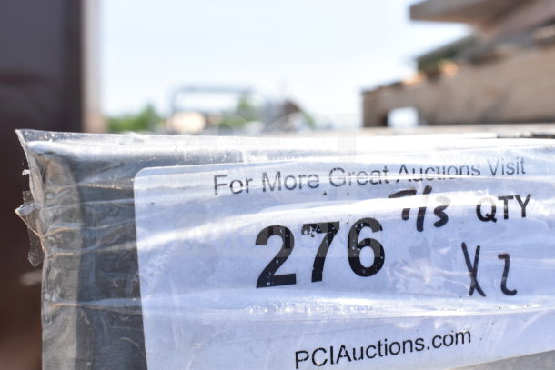Two commercial gas-powered single deck pizza ovens with cooking stones, auction lot 276, quantity two, PCI Auctions.
