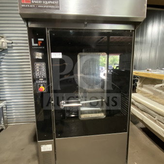 Empire Logiudice Forni rotating rack oven, Model LFRCЕ15T5070, stainless steel, 15 pan capacity, 220V, 3-phase, commercial use.