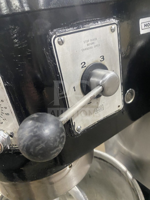 Hobart I800 80-quart planetary mixer with stainless steel bowl, 3-speed control panel, model I800, 208V, 3-phase.