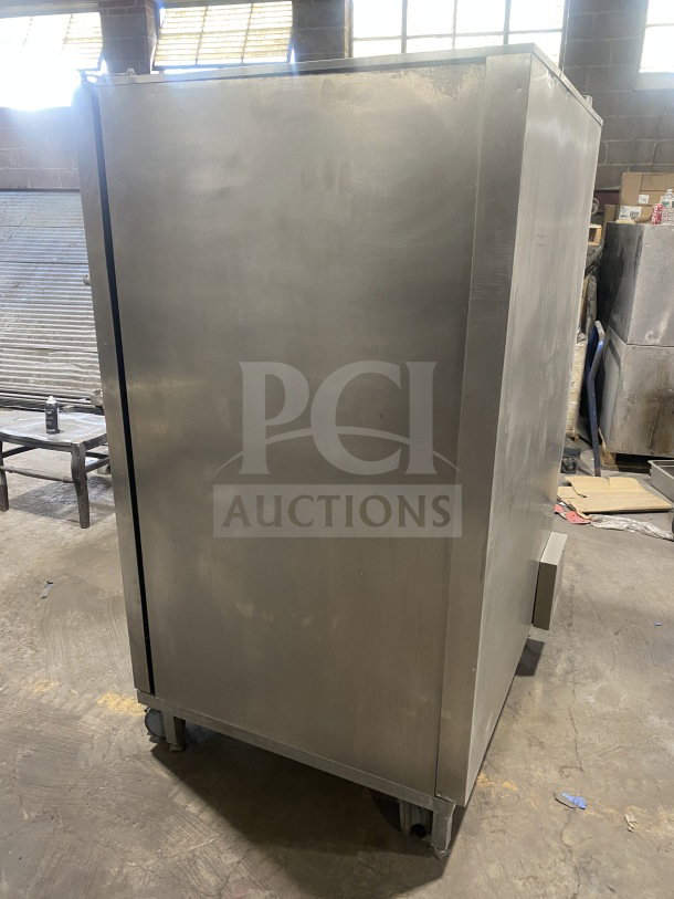 Rational SelfCooking Center SCC202 combi oven, stainless steel, electric, full-size, on casters, model SCC202, 208V, 3 phase.