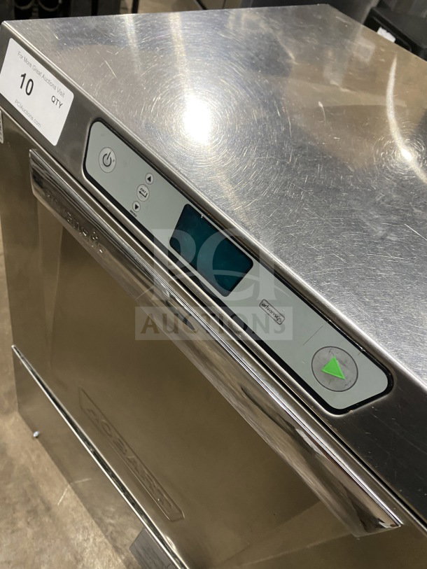 Hobart Advansys LXe Series commercial undercounter dishwasher, model LXER, stainless steel, 120/208-240V, 1 phase.