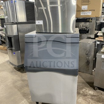 Scotsman Prodigy Series N0422W-1A ice maker and bin combo on legs, stainless steel, 115V, good condition, SN: 13061320014835.