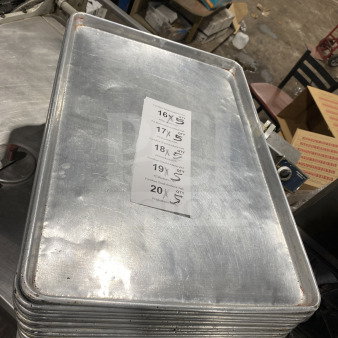 Good! Commercial Stainless Steel Full-Size Baking Sheet Pan! 5X Your Bid!