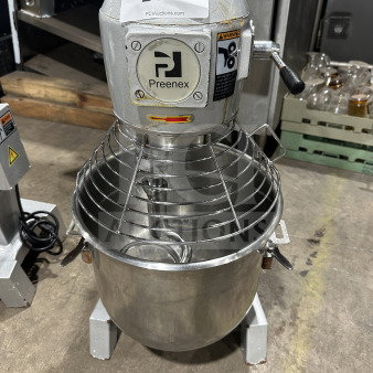 Preenex 30 Qt Commercial 3-Speed Planetary Countertop Food Mixer! With Stainless Steel Mixing Bowl! 110V!