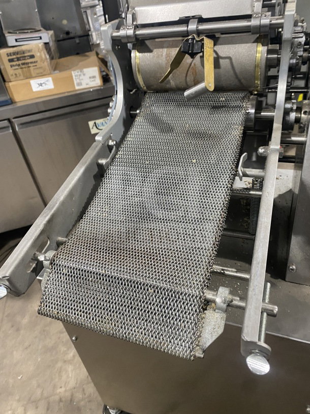 Superior stainless steel electric tortilla machine, Model 1CH4.5X9TM, on casters, 120V, 1 Phase, SN: 2231369.