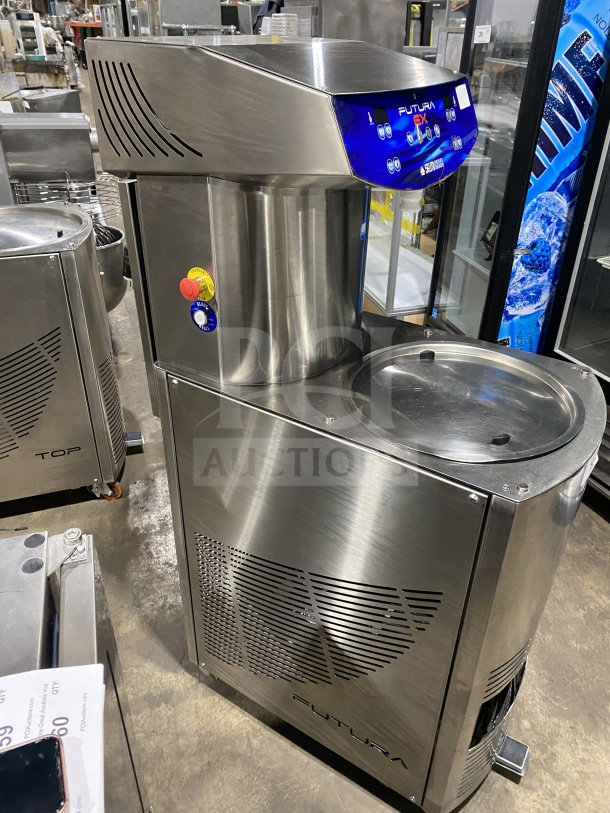 Selmi 2016 Futura EX Series stainless steel chocolate tempering machine, Model FUTURA. Excellent condition, SN 654FUTURA.