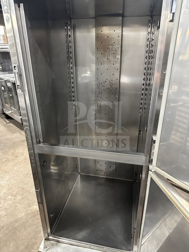 CresCor H137SUA12C heated holding cabinet, stainless steel, 2-door, on casters, 120/125V 1 Phase, used condition.