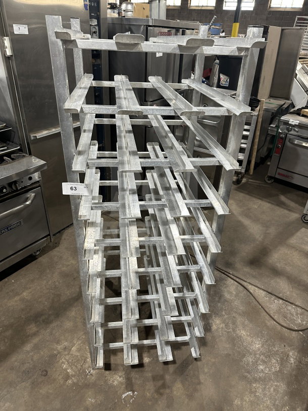 WinHolt Commercial Stainless Steel Can Storage Rack, Model CR162, featuring durable construction and multiple shelves for full-size cans.