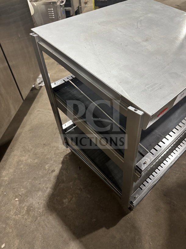 Hatco 30" Stainless Steel Slanted Double Shelf Display Warmer, Model GRSDS30D, Electric, Good Condition.