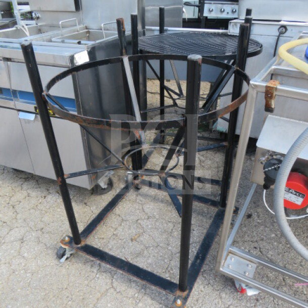 3 Vessel Brew House frame with Thermaline Heat Exchanger, model #T4-S-20, 253-gallon capacity, used condition.
