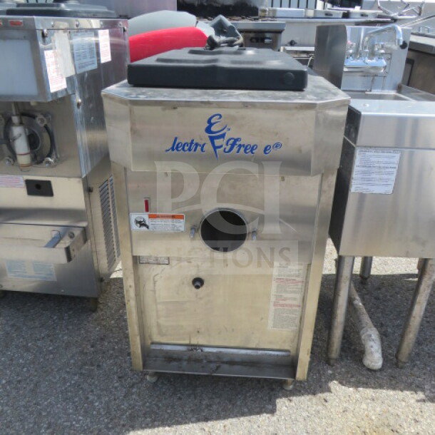 Electro Freeze Countertop Soft Serve Machine CS600-237, stainless steel, 208-230V, 1 phase, 18.5x28x35 inches, used condition.