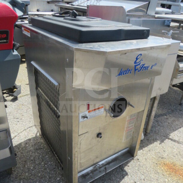 Electro Freeze CS600-237 countertop soft serve machine, 208-230V, 1 phase, stainless steel, 18.5x28x35 inches, used condition.