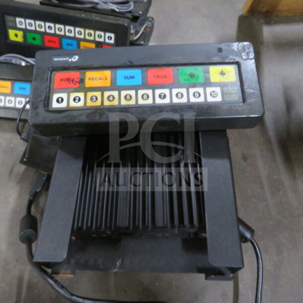 Bematech KB1700 10 Station Bump Bar, model SR #DX3000, features clearly labeled buttons. Used condition.