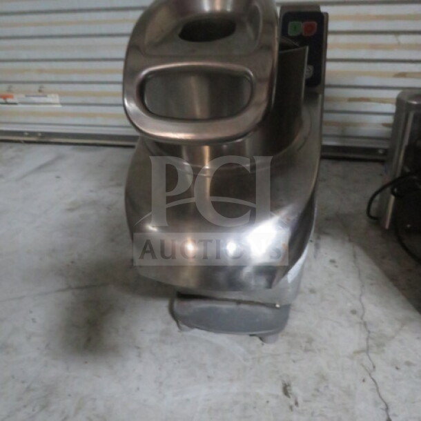 Electrolux vegetable slicer, model TRS-24NU, stainless steel, 120V, used condition.