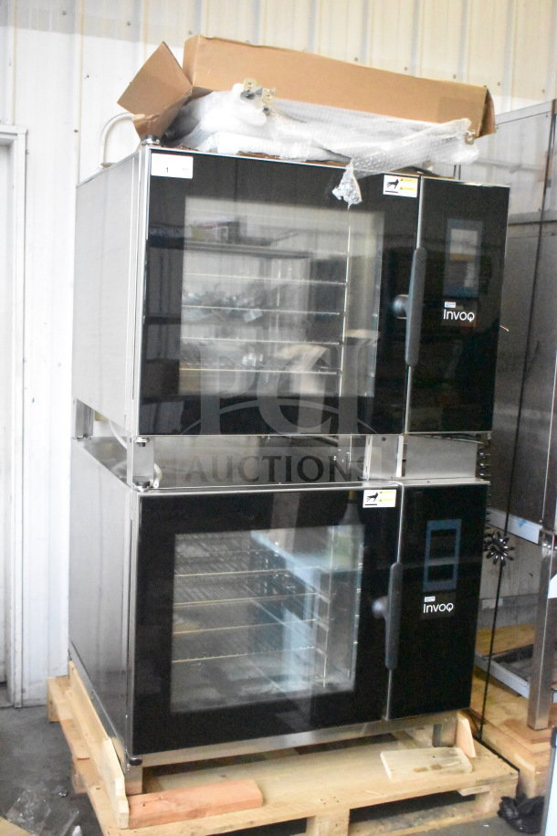 Brand new Blodgett Invoq: Hybrid 6-2/1 GN combi convection oven, electric, 208-240V, 3 phase, scratch and dent condition.