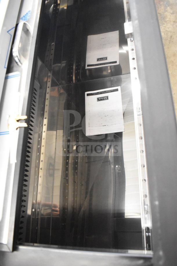 BRAND NEW Perlick BC60RT-3 commercial bottle cooler, 2025 model. Features horizontal flat top, 2 sliding lids, 115 volts.