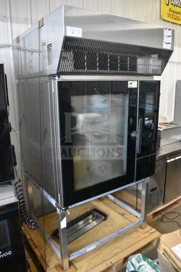 2024 Blodgett Invoq Hybrid 10-2/1GN commercial electric combi convection oven, ventless Hoodini hood, 208V, 3 phase.