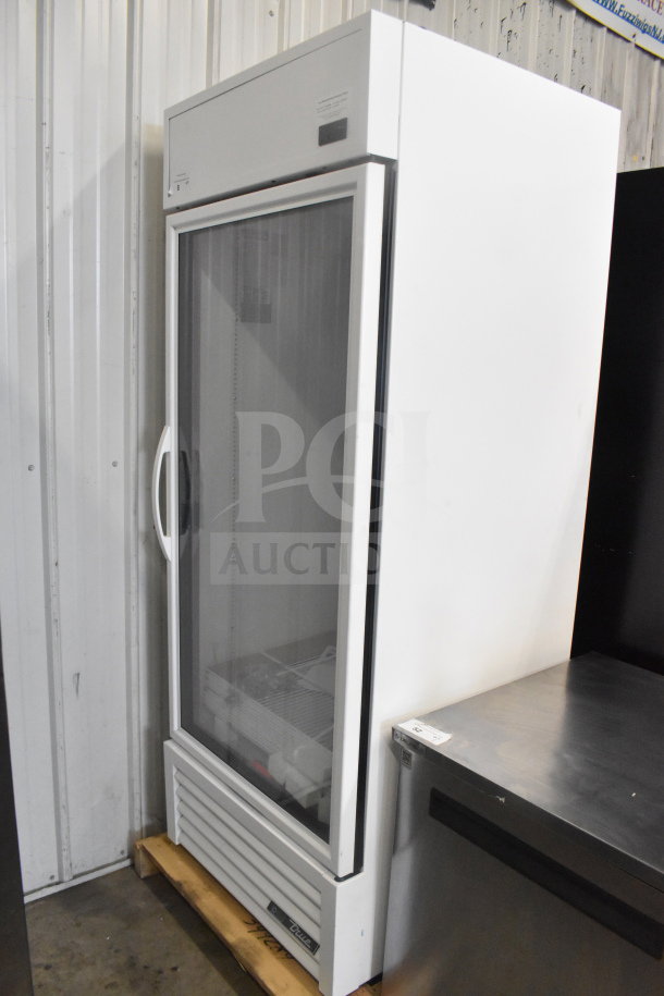 Brand new True TSCI-600R-G-PH single door reach-in cooler. Scratch and dent condition, glass door, 115V, 1 phase.