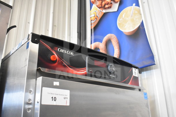 CresCor H137SUA12D commercial full-height insulated mobile heated holding cabinet with digital display, on casters, 120V, 1 Phase.