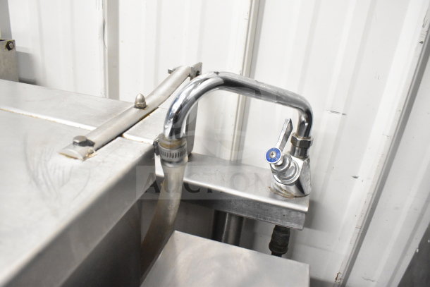 Groen commercial braising pan, natural gas, 104,000 BTU, stainless steel, floor style, shown with control valve.